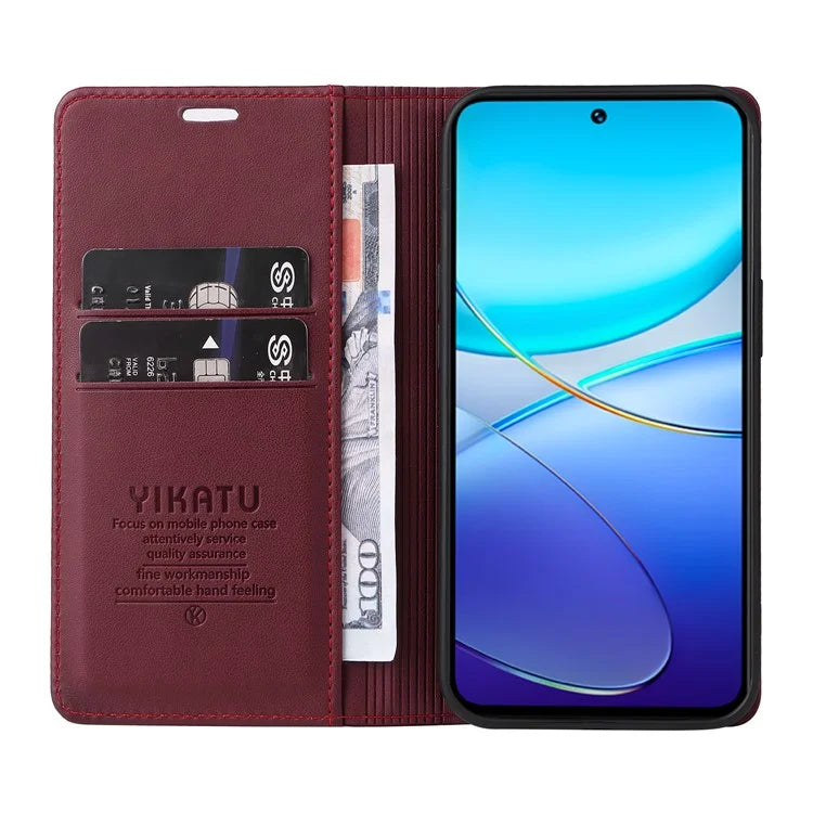 YIKATU YK-001 For vivo V40 SE 5G / Y100 5G (Indonesia) / Y200e 5G / V30 Lite 5G (India) PU Leather Cover