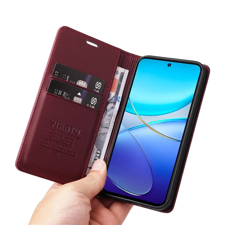YIKATU YK-001 For vivo V40 SE 5G / Y100 5G (Indonesia) / Y200e 5G / V30 Lite 5G (India) PU Leather Cover