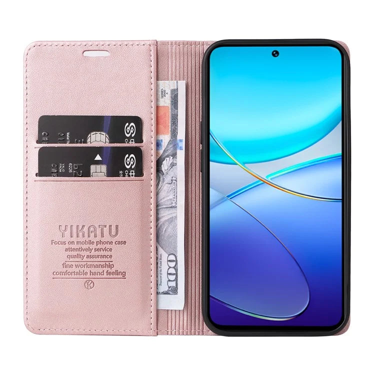 YIKATU YK-001 For vivo V40 SE 5G / Y100 5G (Indonesia) / Y200e 5G / V30 Lite 5G (India) PU Leather Cover