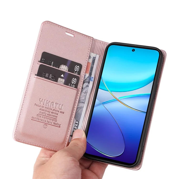 YIKATU YK-001 For vivo V40 SE 5G / Y100 5G (Indonesia) / Y200e 5G / V30 Lite 5G (India) PU Leather Cover