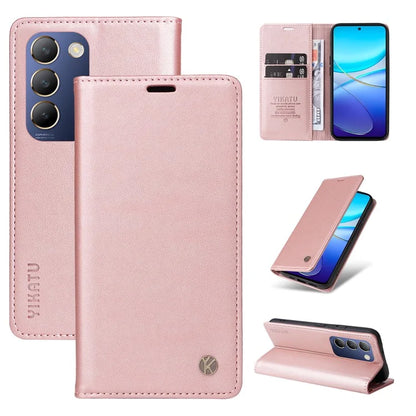 YIKATU YK-001 For vivo V40 SE 5G / Y100 5G (Indonesia) / Y200e 5G / V30 Lite 5G (India) PU Leather Cover