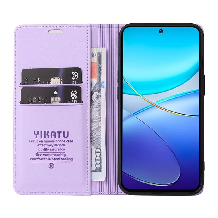 YIKATU YK-001 For vivo V40 SE 5G / Y100 5G (Indonesia) / Y200e 5G / V30 Lite 5G (India) PU Leather Cover