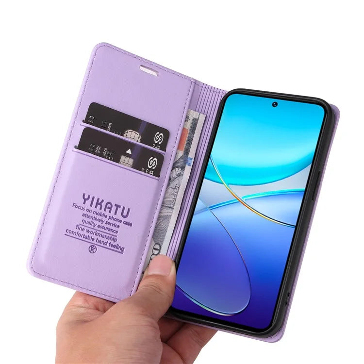 YIKATU YK-001 For vivo V40 SE 5G / Y100 5G (Indonesia) / Y200e 5G / V30 Lite 5G (India) PU Leather Cover