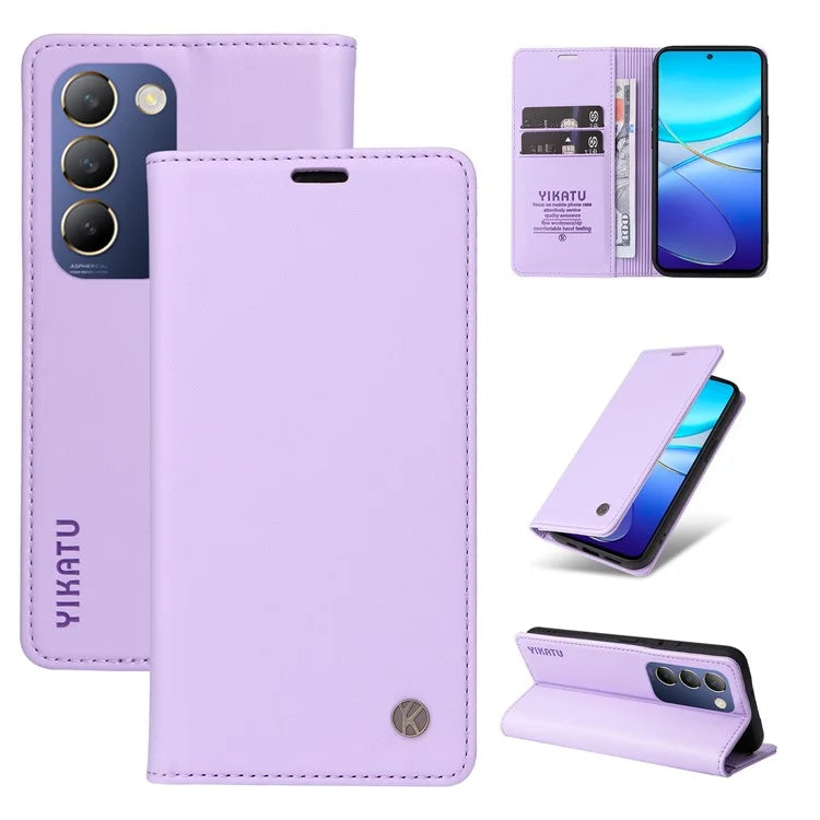 YIKATU YK-001 For vivo V40 SE 5G / Y100 5G (Indonesia) / Y200e 5G / V30 Lite 5G (India) PU Leather Cover