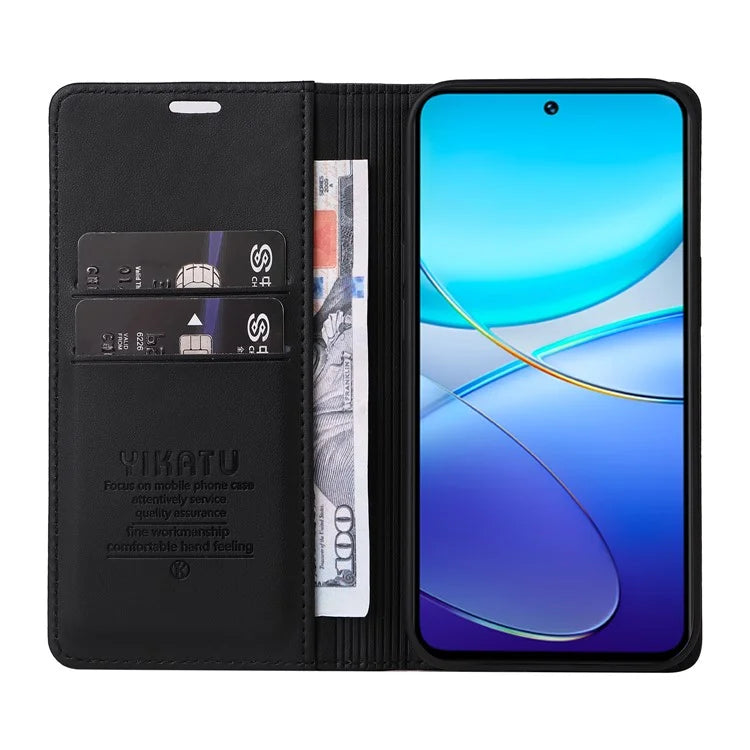 YIKATU YK-001 For vivo V40 SE 5G / Y100 5G (Indonesia) / Y200e 5G / V30 Lite 5G (India) PU Leather Cover