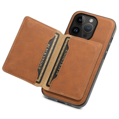 DENIOR D13 Wholesale Phone Case for iPhone 14 Pro PC+TPU+PU Leather Phone Protector with Detachable Magnetic Card Holder