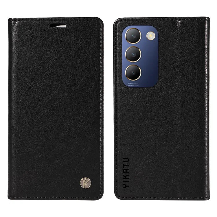 YIKATU YK-006 For vivo V40 SE 5G / Y100 5G (Indonesia) / Y200e 5G / V30 Lite 5G (India) Case Leather Wallet Cover