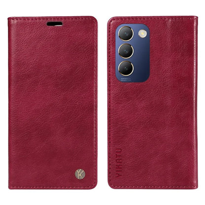 YIKATU YK-006 For vivo V40 SE 5G / Y100 5G (Indonesia) / Y200e 5G / V30 Lite 5G (India) Case Leather Wallet Cover