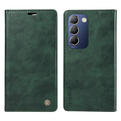 YIKATU YK-006 For vivo V40 SE 5G / Y100 5G (Indonesia) / Y200e 5G / V30 Lite 5G (India) Case Leather Wallet Cover