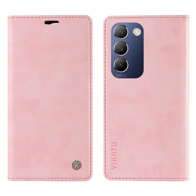 YIKATU YK-006 For vivo V40 SE 5G / Y100 5G (Indonesia) / Y200e 5G / V30 Lite 5G (India) Case Leather Wallet Cover