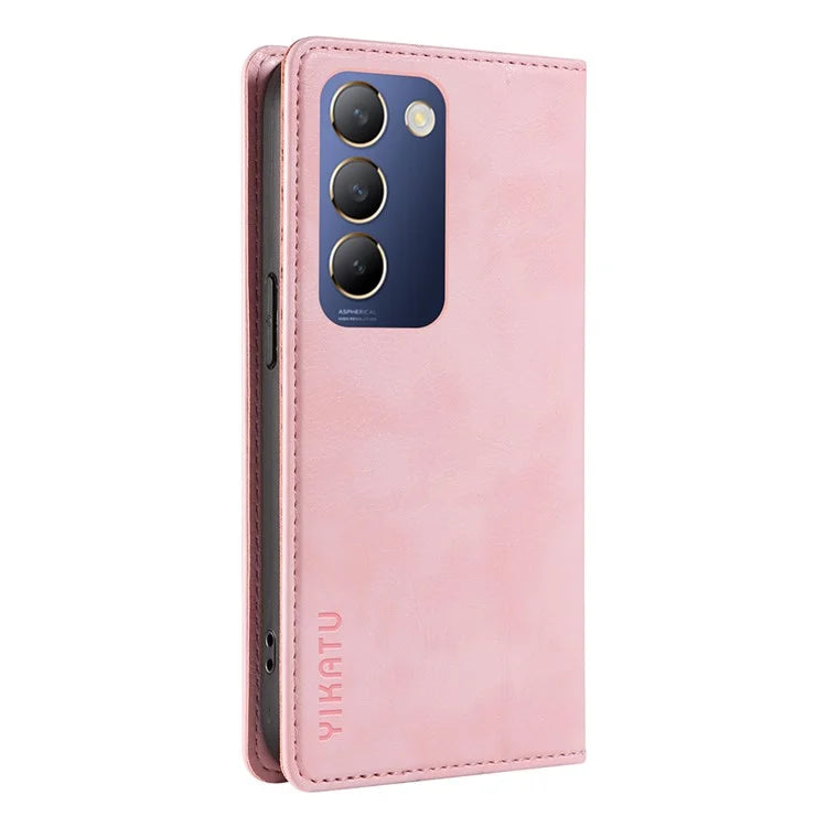 YIKATU YK-006 For vivo V40 SE 5G / Y100 5G (Indonesia) / Y200e 5G / V30 Lite 5G (India) Case Leather Wallet Cover