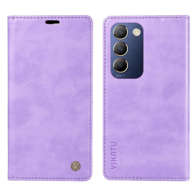 YIKATU YK-006 For vivo V40 SE 5G / Y100 5G (Indonesia) / Y200e 5G / V30 Lite 5G (India) Case Leather Wallet Cover