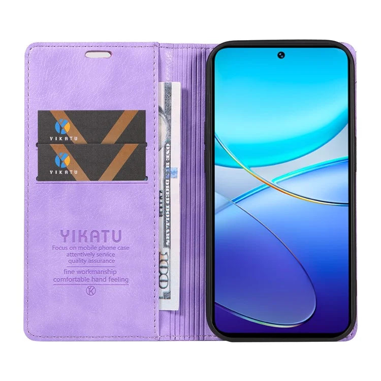 YIKATU YK-006 For vivo V40 SE 5G / Y100 5G (Indonesia) / Y200e 5G / V30 Lite 5G (India) Case Leather Wallet Cover