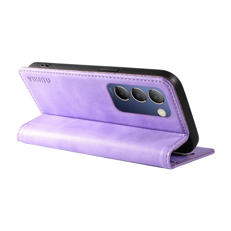 YIKATU YK-006 For vivo V40 SE 5G / Y100 5G (Indonesia) / Y200e 5G / V30 Lite 5G (India) Case Leather Wallet Cover