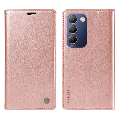 YIKATU YK-006 For vivo V40 SE 5G / Y100 5G (Indonesia) / Y200e 5G / V30 Lite 5G (India) Case Leather Wallet Cover