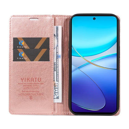 YIKATU YK-006 For vivo V40 SE 5G / Y100 5G (Indonesia) / Y200e 5G / V30 Lite 5G (India) Case Leather Wallet Cover