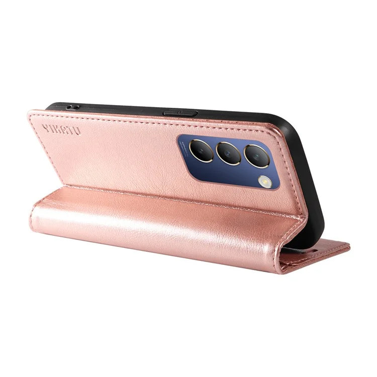 YIKATU YK-006 For vivo V40 SE 5G / Y100 5G (Indonesia) / Y200e 5G / V30 Lite 5G (India) Case Leather Wallet Cover