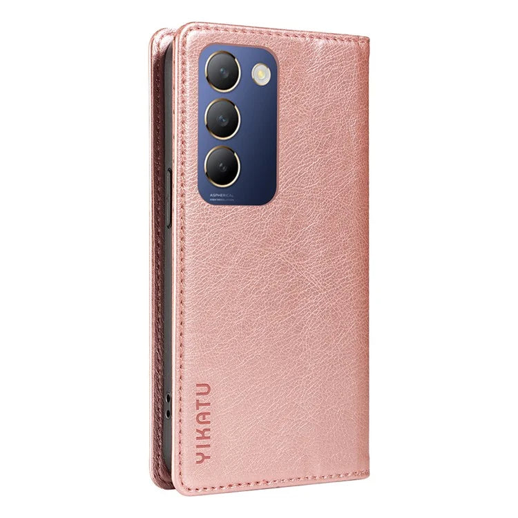 YIKATU YK-006 For vivo V40 SE 5G / Y100 5G (Indonesia) / Y200e 5G / V30 Lite 5G (India) Case Leather Wallet Cover
