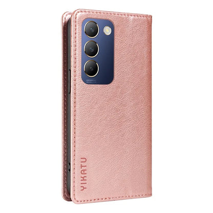 YIKATU YK-006 For vivo V40 SE 5G / Y100 5G (Indonesia) / Y200e 5G / V30 Lite 5G (India) Case Leather Wallet Cover