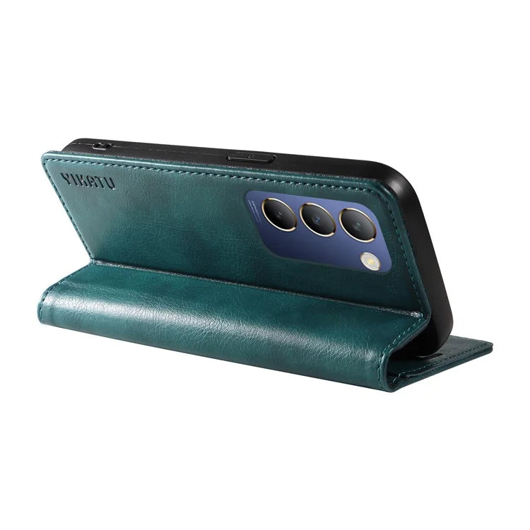 YIKATU YK-006 For vivo V40 SE 5G / Y100 5G (Indonesia) / Y200e 5G / V30 Lite 5G (India) Case Leather Wallet Cover