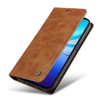 YIKATU YK-006 For vivo V40 SE 5G / Y100 5G (Indonesia) / Y200e 5G / V30 Lite 5G (India) Case Leather Wallet Cover