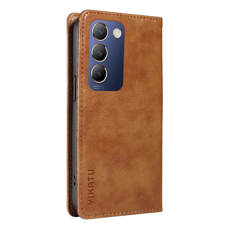 YIKATU YK-006 For vivo V40 SE 5G / Y100 5G (Indonesia) / Y200e 5G / V30 Lite 5G (India) Case Leather Wallet Cover
