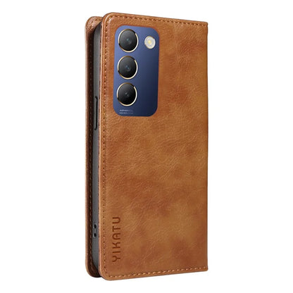 YIKATU YK-006 For vivo V40 SE 5G / Y100 5G (Indonesia) / Y200e 5G / V30 Lite 5G (India) Case Leather Wallet Cover