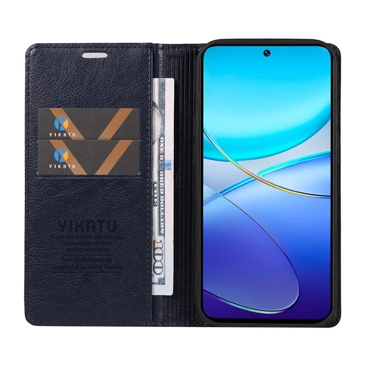 YIKATU YK-006 For vivo V40 SE 5G / Y100 5G (Indonesia) / Y200e 5G / V30 Lite 5G (India) Case Leather Wallet Cover