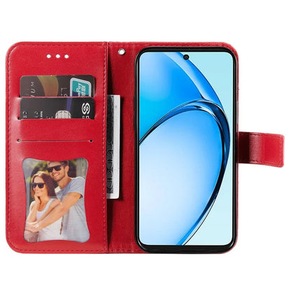 For Oppo A60 4G Case Flower Imprinted PU Leather Folio Wallet Phone Cover