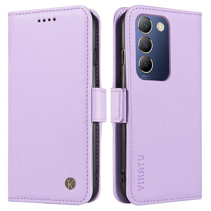 YIKATU YK-003 For vivo V40 SE 5G / Y100 5G (Indonesia) / Y200e 5G / V30 Lite 5 Case Leather Phone Cover All-Round Protection