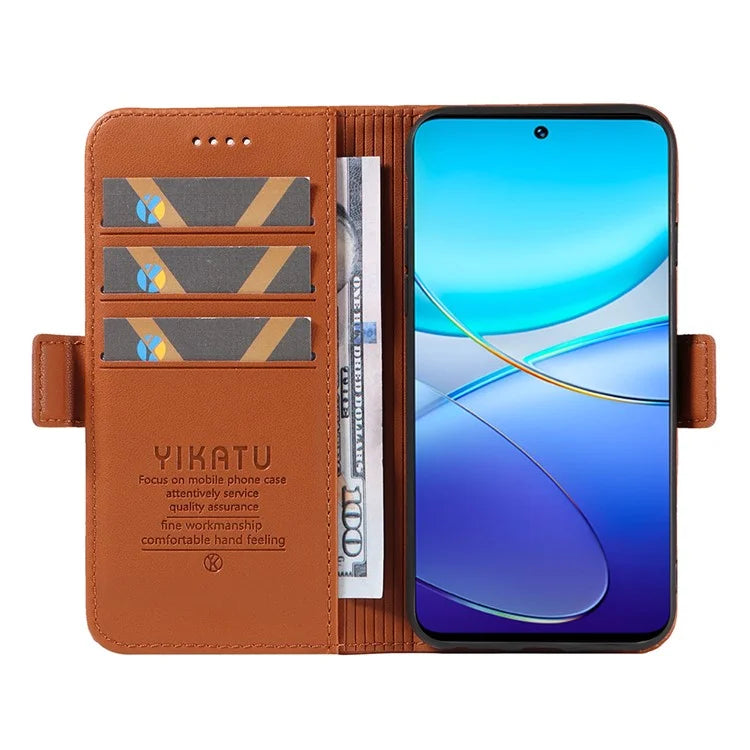 YIKATU YK-003 For vivo V40 SE 5G / Y100 5G (Indonesia) / Y200e 5G / V30 Lite 5 Case Leather Phone Cover All-Round Protection