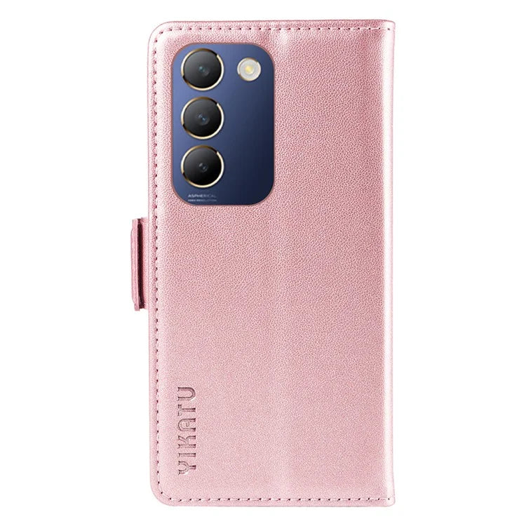 YIKATU YK-003 For vivo V40 SE 5G / Y100 5G (Indonesia) / Y200e 5G / V30 Lite 5 Case Leather Phone Cover All-Round Protection