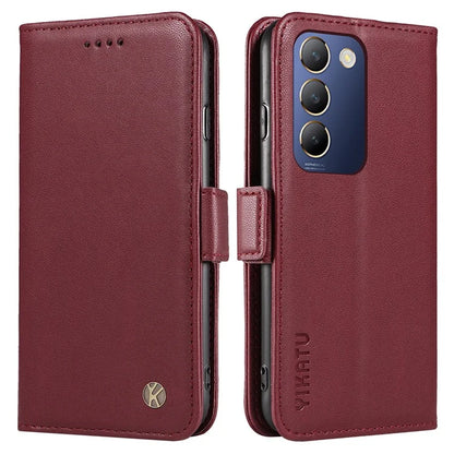YIKATU YK-003 For vivo V40 SE 5G / Y100 5G (Indonesia) / Y200e 5G / V30 Lite 5 Case Leather Phone Cover All-Round Protection