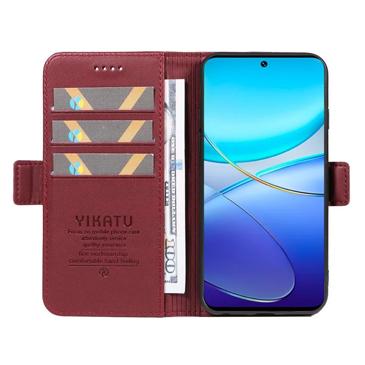 YIKATU YK-003 For vivo V40 SE 5G / Y100 5G (Indonesia) / Y200e 5G / V30 Lite 5 Case Leather Phone Cover All-Round Protection