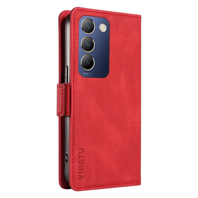 YIKATU YK-005 For vivo V40 SE 5G / Y200e 5G / Y100 5G (Indonesia) / V30 Lite 5G (India) Wallet Case Leather Phone Cover