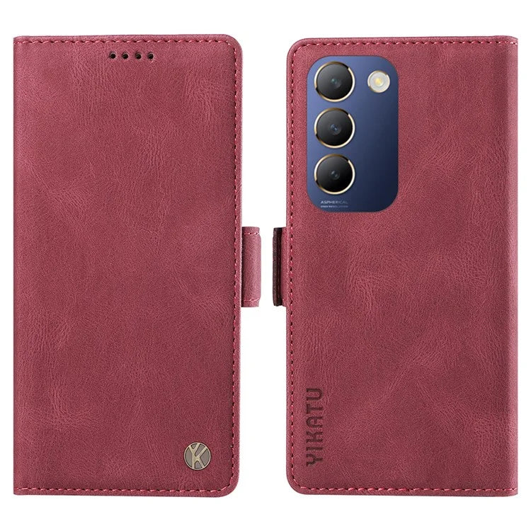 YIKATU YK-005 For vivo V40 SE 5G / Y200e 5G / Y100 5G (Indonesia) / V30 Lite 5G (India) Wallet Case Leather Phone Cover