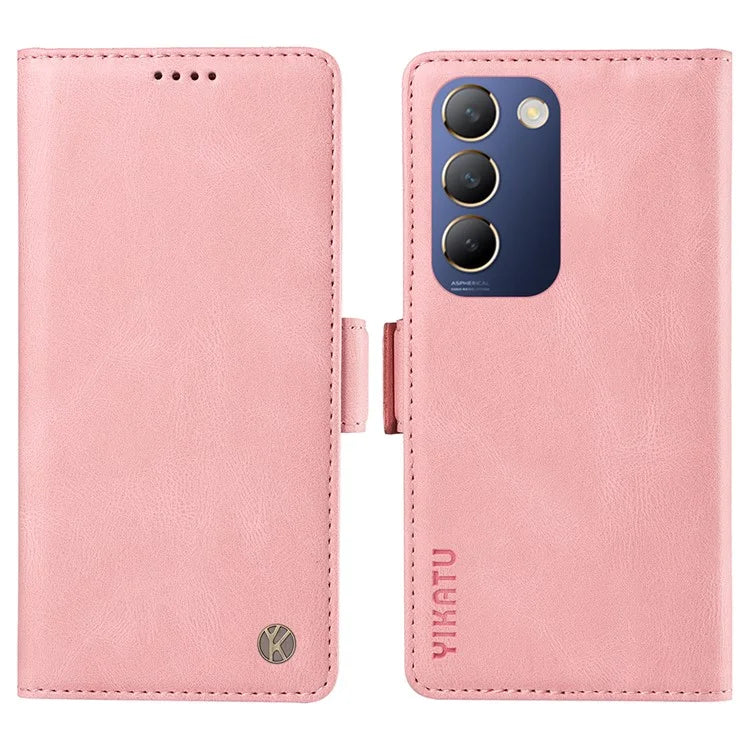 YIKATU YK-005 For vivo V40 SE 5G / Y200e 5G / Y100 5G (Indonesia) / V30 Lite 5G (India) Wallet Case Leather Phone Cover