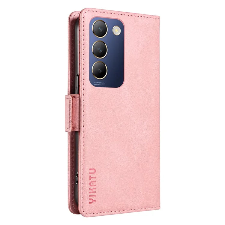 YIKATU YK-005 For vivo V40 SE 5G / Y200e 5G / Y100 5G (Indonesia) / V30 Lite 5G (India) Wallet Case Leather Phone Cover