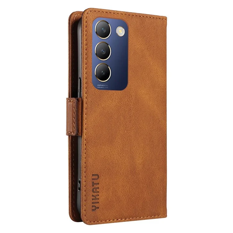 YIKATU YK-005 For vivo V40 SE 5G / Y200e 5G / Y100 5G (Indonesia) / V30 Lite 5G (India) Wallet Case Leather Phone Cover