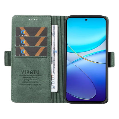 YIKATU YK-005 For vivo V40 SE 5G / Y200e 5G / Y100 5G (Indonesia) / V30 Lite 5G (India) Wallet Case Leather Phone Cover