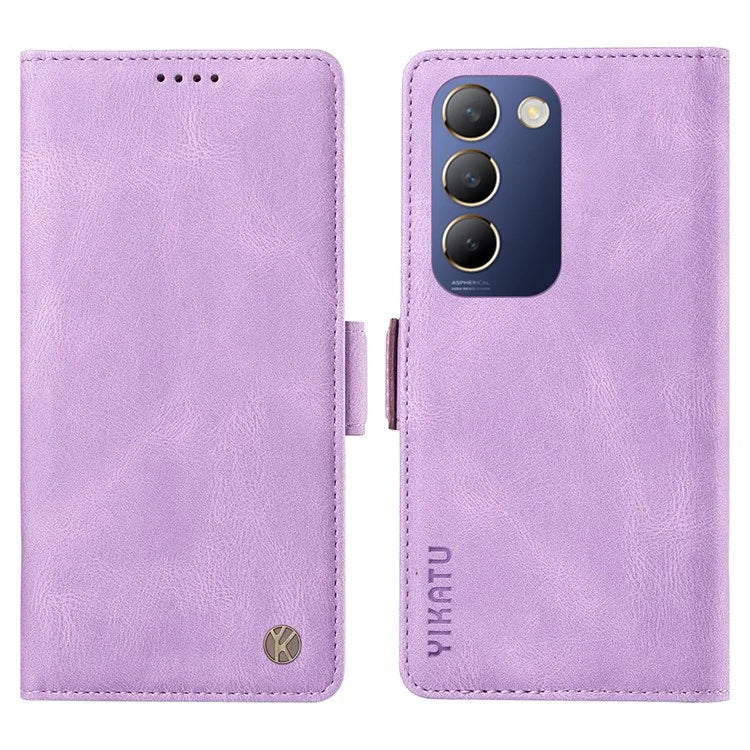 YIKATU YK-005 For vivo V40 SE 5G / Y200e 5G / Y100 5G (Indonesia) / V30 Lite 5G (India) Wallet Case Leather Phone Cover