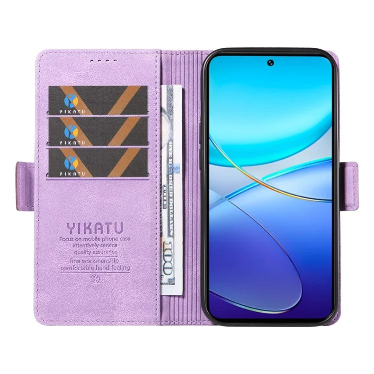 YIKATU YK-005 For vivo V40 SE 5G / Y200e 5G / Y100 5G (Indonesia) / V30 Lite 5G (India) Wallet Case Leather Phone Cover