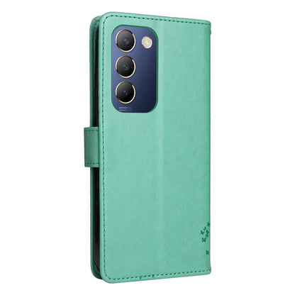 KT Imprinting Flower Series-3 For vivo V40 SE 5G / Y100 5G (Indonesia) / Y200e 5G / V30 Lite 5G (India) Case Leather Phone Wallet Cover
