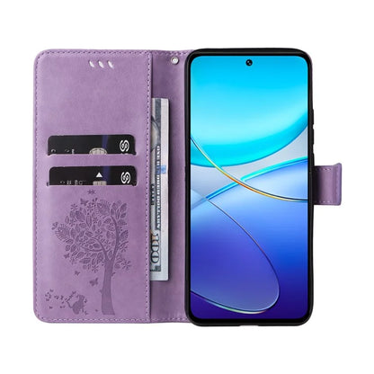 KT Imprinting Flower Series-3 For vivo V40 SE 5G / Y100 5G (Indonesia) / Y200e 5G / V30 Lite 5G (India) Case Leather Phone Wallet Cover