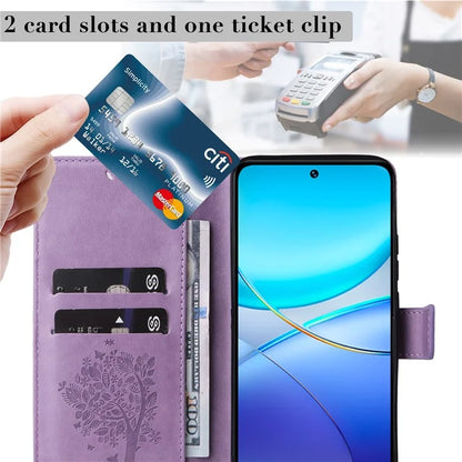KT Imprinting Flower Series-3 For vivo V40 SE 5G / Y100 5G (Indonesia) / Y200e 5G / V30 Lite 5G (India) Case Leather Phone Wallet Cover