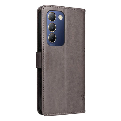 KT Imprinting Flower Series-3 For vivo V40 SE 5G / Y100 5G (Indonesia) / Y200e 5G / V30 Lite 5G (India) Case Leather Phone Wallet Cover