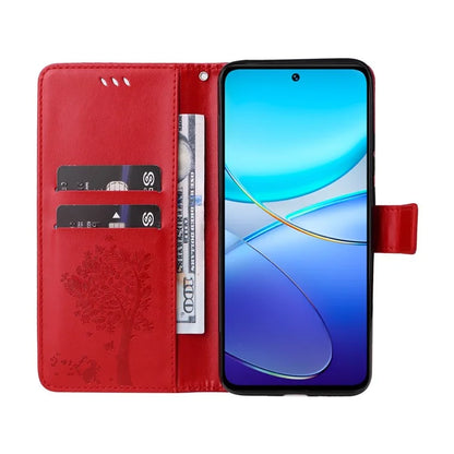 KT Imprinting Flower Series-3 For vivo V40 SE 5G / Y100 5G (Indonesia) / Y200e 5G / V30 Lite 5G (India) Case Leather Phone Wallet Cover