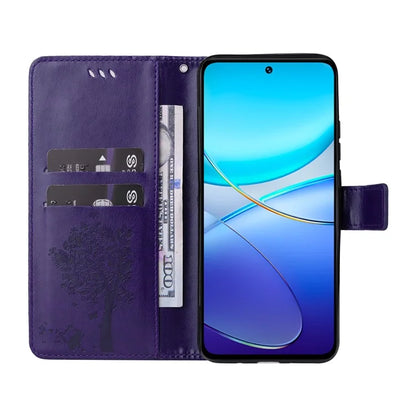KT Imprinting Flower Series-3 For vivo V40 SE 5G / Y100 5G (Indonesia) / Y200e 5G / V30 Lite 5G (India) Case Leather Phone Wallet Cover