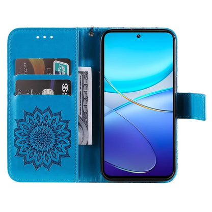 KT Imprinting Flower Series-1 For vivo V40 SE 5G / Y100 5G (Indonesia) / Y200e 5G / V30 Lite 5G (India) Case Leather Phone Cover