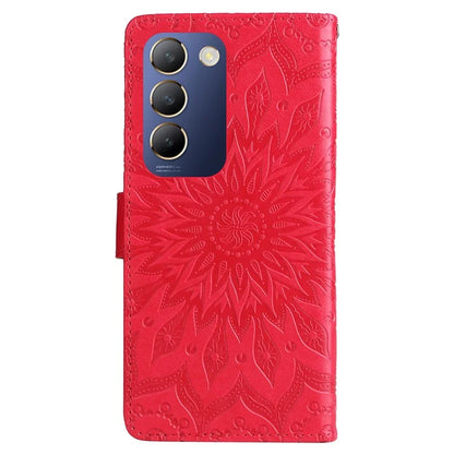 KT Imprinting Flower Series-1 For vivo V40 SE 5G / Y100 5G (Indonesia) / Y200e 5G / V30 Lite 5G (India) Case Leather Phone Cover
